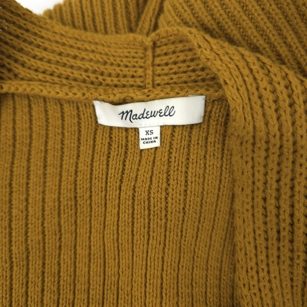 Madewell Nolan Open Stitch Patch Pocket Cotton Cardigan XS